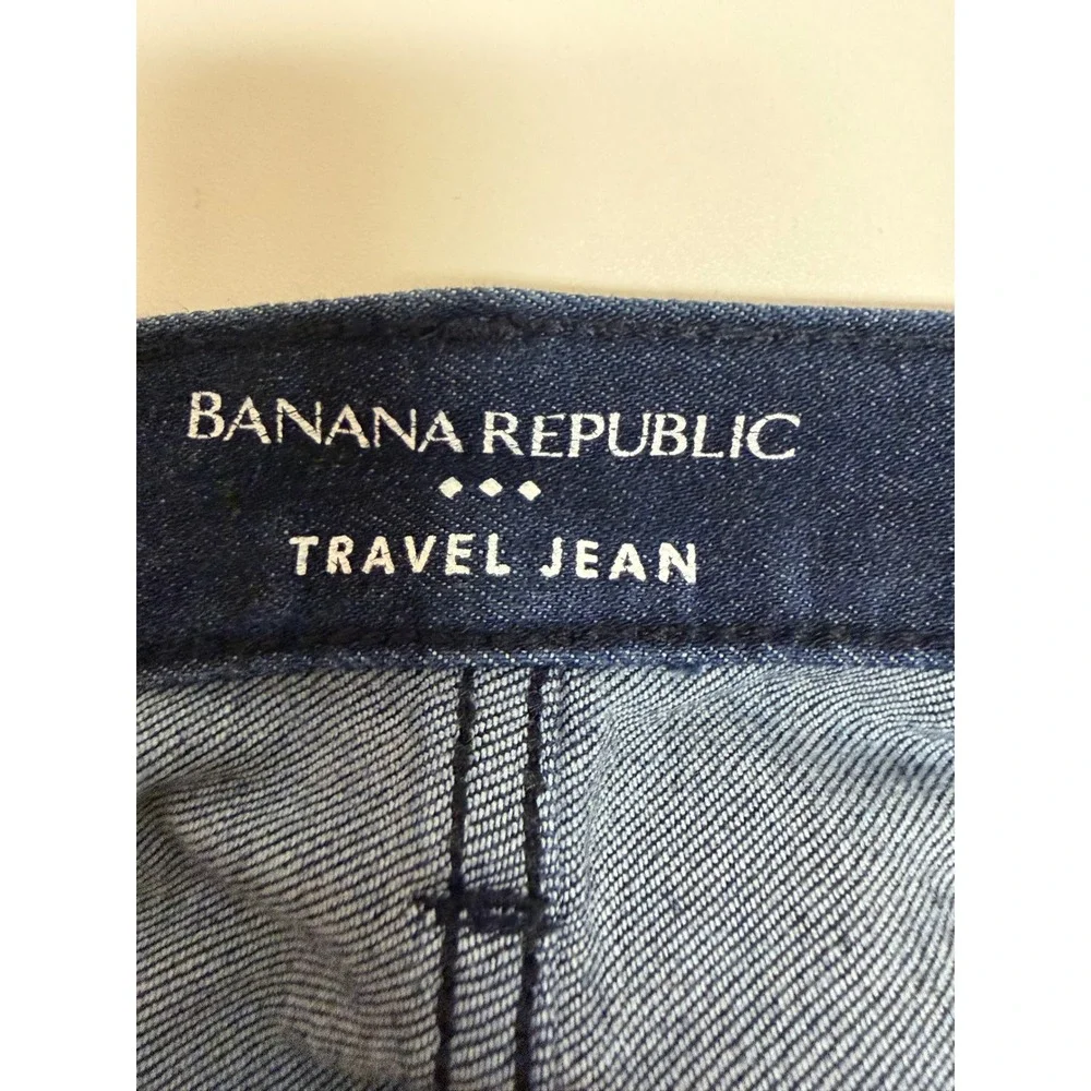 Banana Republic Mens‎ 33x32 Dark Wash Travel Jean Slim Fit Denim Pants